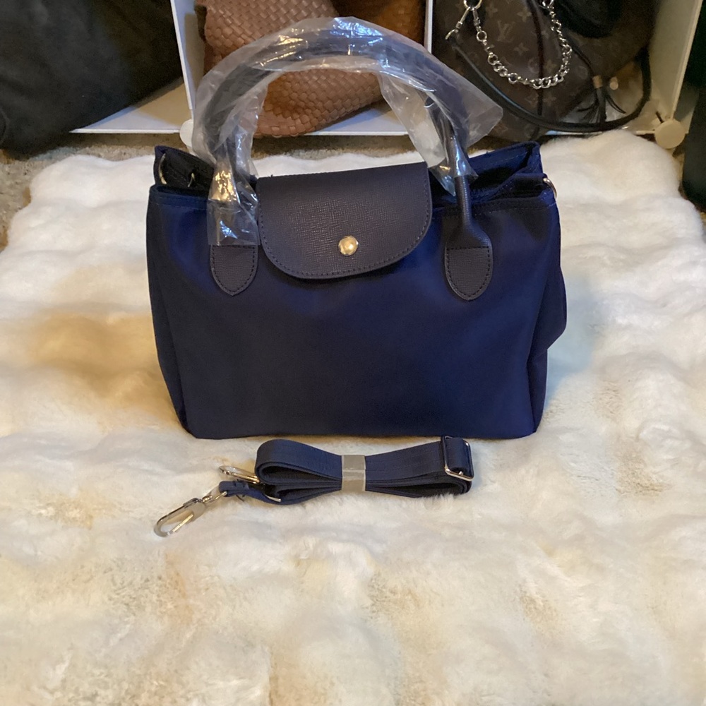 Elegant Navy Blue Women's Handbag